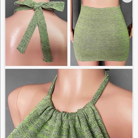 Safrisior - Women’s Knit Halter Dress - Picture 3 of 8